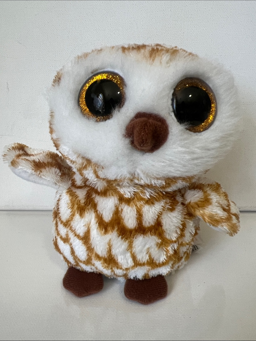 Ty Beanie Boos 9” Plush Gold Swoops The Owl